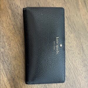 Kate Spade Black Textured Wallet
